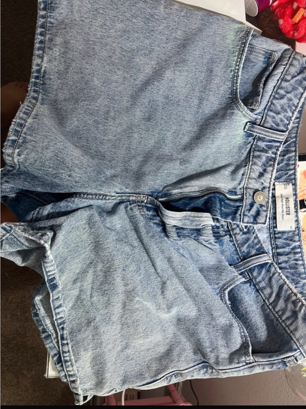 Hollister Light Wash High-Rise Women’s Denim Shorts